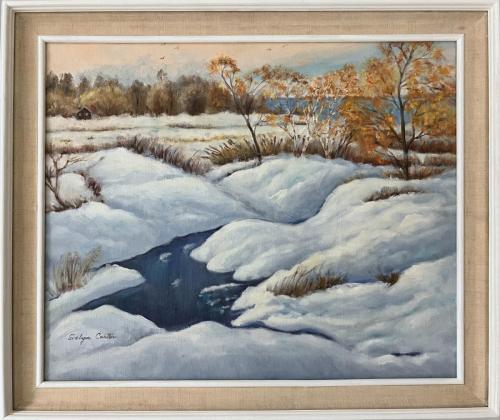 Winter Creek by Evelyn Carter ~24x20