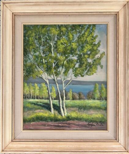 Trees in Meadow by Evelyn Carter ~17x21
