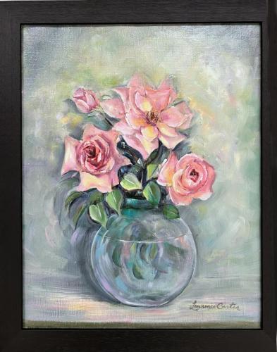 Pink Roses by Lawrence Carter ~16x21