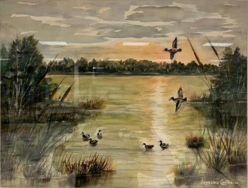Ducks in Flight by Lawrence Carter