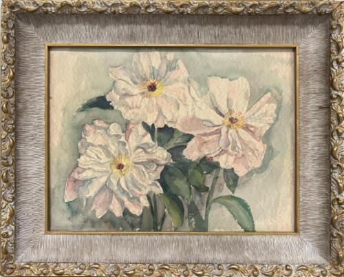 White Flowers by Evelyn Carter ~16x12