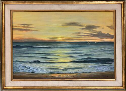 Lake Superior Sunset by Lawrence Carter 36x24