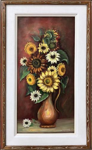 Copper Sunflowers by Lawrence Carter ~21x36